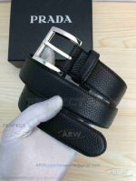 High Quality Prada Saffiano Leather Belt - SS Buckle